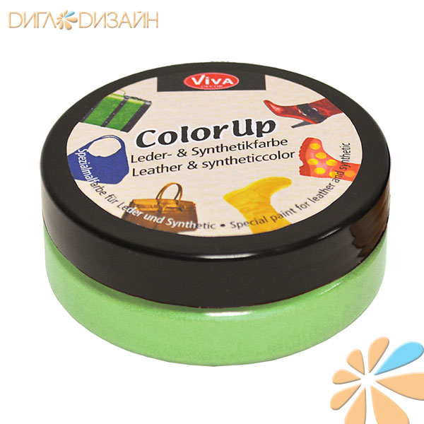 Краска по коже Viva-Color Up, цвет 710 киви, 50 мл