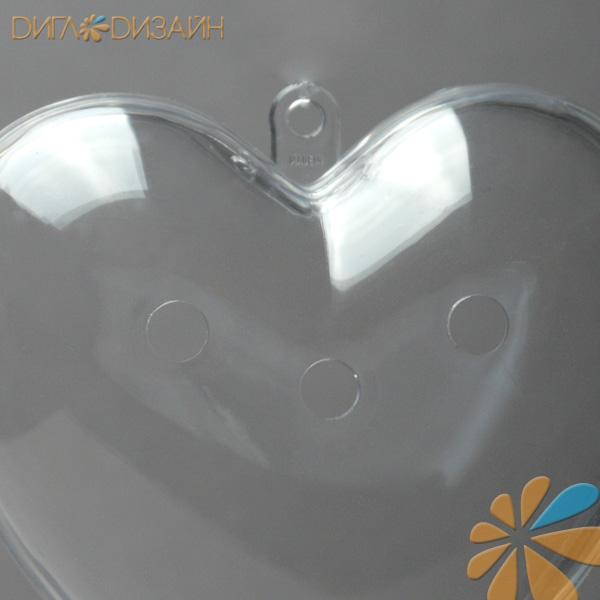 Фигурка из пластика, арт. PHZ100-SA, сердце для саше (ароматизатора), 10см