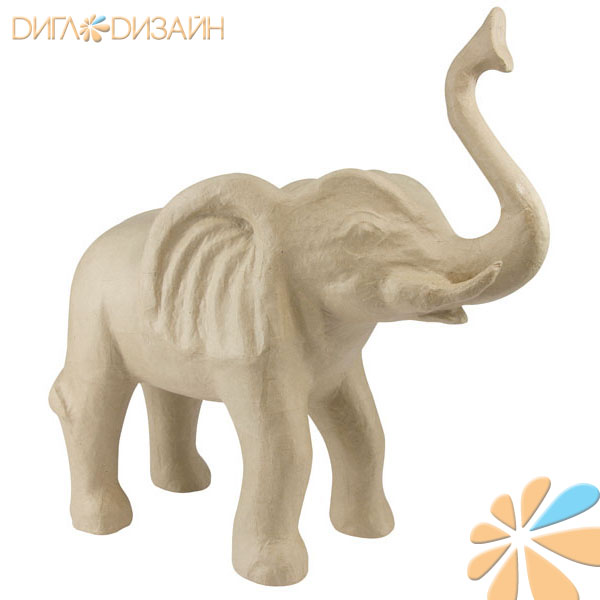 Decopatch LA003, слон (20*47,5*50)см, фигурка из папье-маше