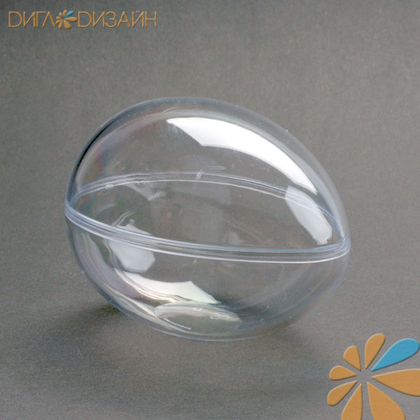 Фигурка из пластика, арт. EI 110-00, яйцо без подвеса, скошенный бок 11 см