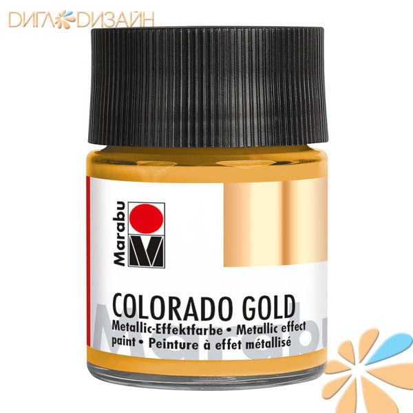 Marabu Colorado Gold 784 золотой, метиллик 50 мл