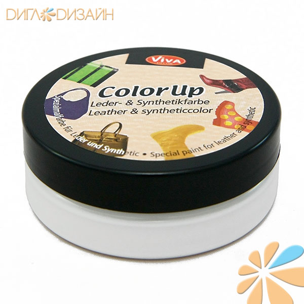 Краска по коже Viva-Color Up, цвет 100 белый, 50 мл