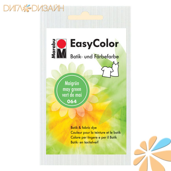 Краска по ткани Marabu-Easy color 064 майский зеленый, 25 гр
