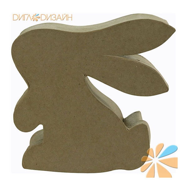 Decopatch BT052, кролик шкатулка (12,5*4*12,5)см , фигурка из папье-маше