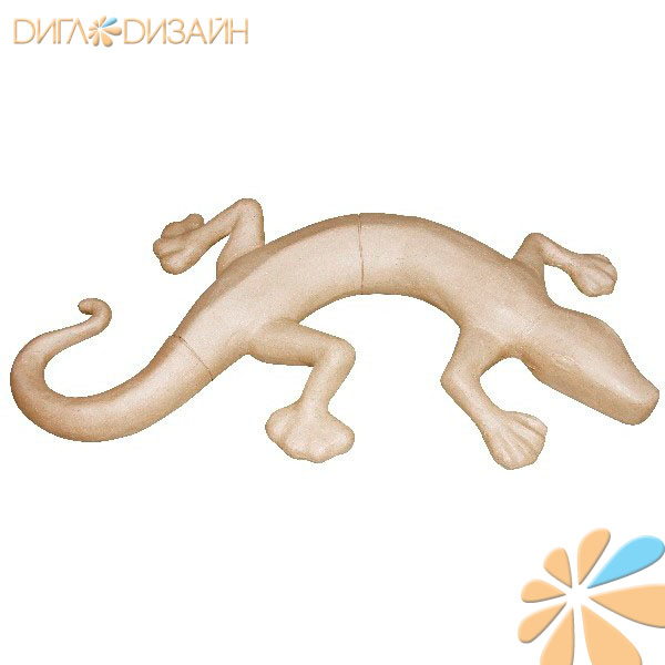 Decopatch XLA08, ящерица (103*55*10,5)см, фигурка из папье-маше