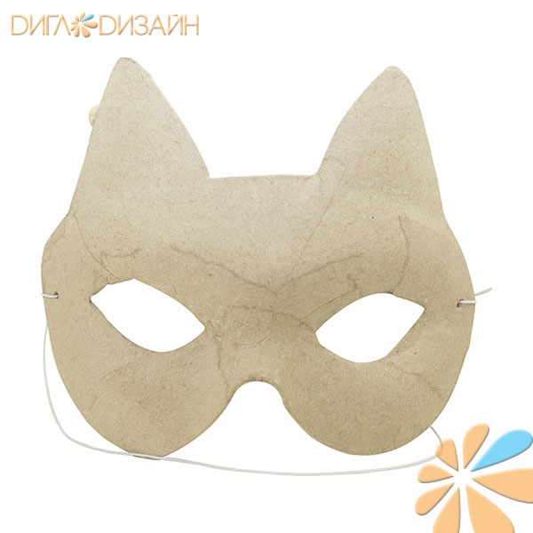 Decopatch AC457, маска кошка, фигурка из папье-маше 4,5*13*11см