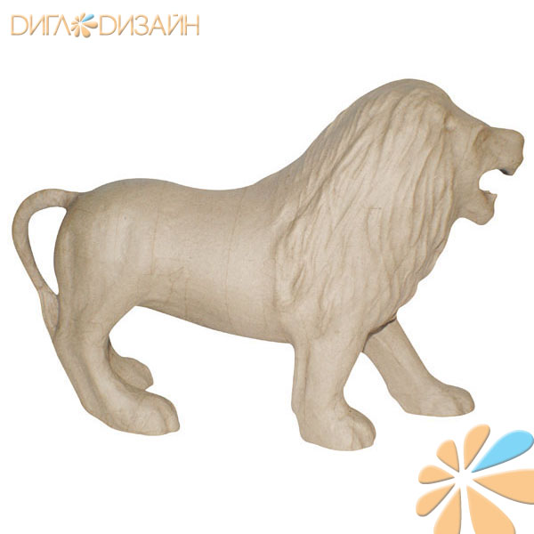Decopatch LA004, лев (11,5*38*24)см, фигурка из папье-маше